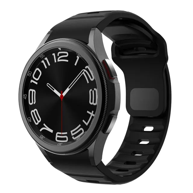 Silicone Band for Samsung Galaxy Watch 6, 4 Classic, 5 Pro, and various other models