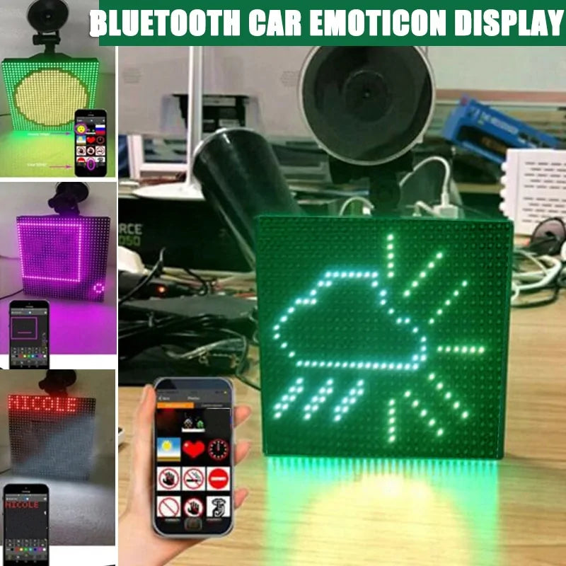 Pantalla LED de emoticonos de coche