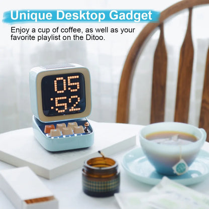 Divoom Ditoo Retro Pixel Art Bluetooth Portable Speaker and Alarm Clock