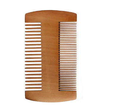 RIRON Custom Logo Wood Beard Brush And Comb Set For Men Gift Mustache Care Tool
