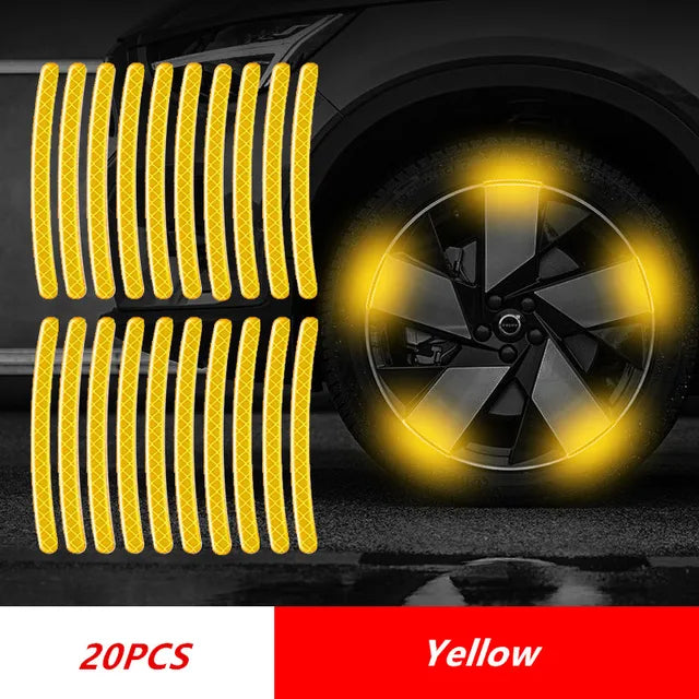 Warning Reflective Tape Car Wheel Hub Stripes!