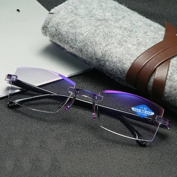 Ahora Rimless Anti Blue Ray Reading Glasses for Men and Women +1.0 1.5 2.0 2.5