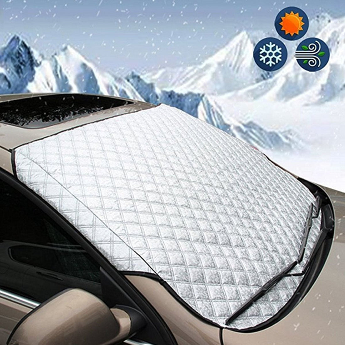 Universelle Premium-Windschutzscheiben-Schneeabdeckung fürs Auto 