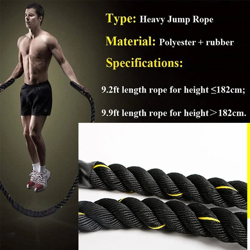 Heavy Weighted Jump Rope for Fitness and Muscle Building
